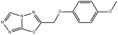 6-[(4-methoxyphenoxy)methyl][1,2,4]triazolo[3,4-b][1,3,4]thiadiazole,876886-39-4,结构式