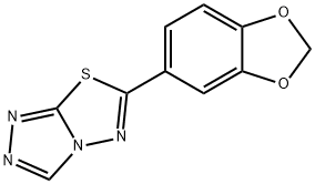 6-(1,3-benzodioxol-5-yl)[1,2,4]triazolo[3,4-b][1,3,4]thiadiazole Struktur