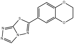 6-(2,3-dihydro-1,4-benzodioxin-6-yl)[1,2,4]triazolo[3,4-b][1,3,4]thiadiazole Structure