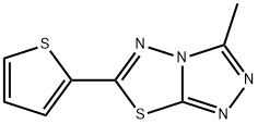3-methyl-6-(2-thienyl)[1,2,4]triazolo[3,4-b][1,3,4]thiadiazole Struktur
