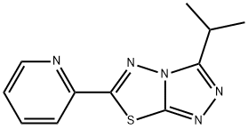 3-isopropyl-6-(2-pyridinyl)[1,2,4]triazolo[3,4-b][1,3,4]thiadiazole Structure