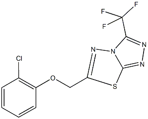6-[(2-chlorophenoxy)methyl]-3-(trifluoromethyl)[1,2,4]triazolo[3,4-b][1,3,4]thiadiazole|