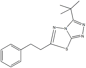 3-tert-butyl-6-(2-phenylethyl)[1,2,4]triazolo[3,4-b][1,3,4]thiadiazole|