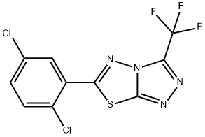 6-(2,5-dichlorophenyl)-3-(trifluoromethyl)[1,2,4]triazolo[3,4-b][1,3,4]thiadiazole Structure