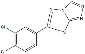 6-(3,4-dichlorophenyl)[1,2,4]triazolo[3,4-b][1,3,4]thiadiazole,876889-33-7,结构式