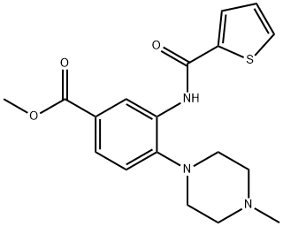 methyl 4-(4-methyl-1-piperazinyl)-3-[(2-thienylcarbonyl)amino]benzoate|