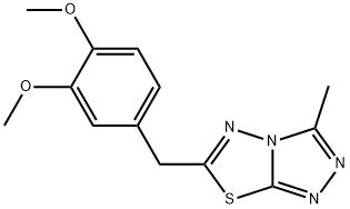 6-(3,4-dimethoxybenzyl)-3-methyl[1,2,4]triazolo[3,4-b][1,3,4]thiadiazole|