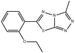 6-(2-ethoxyphenyl)-3-methyl[1,2,4]triazolo[3,4-b][1,3,4]thiadiazole Struktur