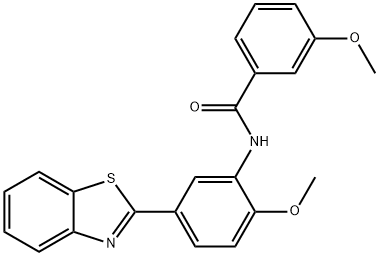N-[5-(1,3-benzothiazol-2-yl)-2-methoxyphenyl]-3-methoxybenzamide Structure