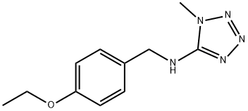 N-(4-ethoxybenzyl)-N-(1-methyl-1H-tetraazol-5-yl)amine Structure