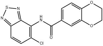 N-(5-chloro-2,1,3-benzothiadiazol-4-yl)-2,3-dihydro-1,4-benzodioxine-6-carboxamide Structure