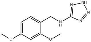 N-(2,4-dimethoxybenzyl)-1H-tetraazol-5-amine Struktur