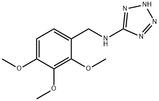 N-(2H-tetraazol-5-yl)-N-(2,3,4-trimethoxybenzyl)amine 化学構造式