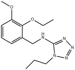 N-(2-ethoxy-3-methoxybenzyl)-N-(1-propyl-1H-tetraazol-5-yl)amine Structure