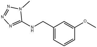 N-(3-methoxybenzyl)-N-(1-methyl-1H-tetraazol-5-yl)amine Structure