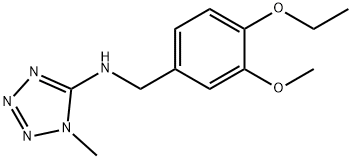 N-(4-ethoxy-3-methoxybenzyl)-N-(1-methyl-1H-tetraazol-5-yl)amine 结构式