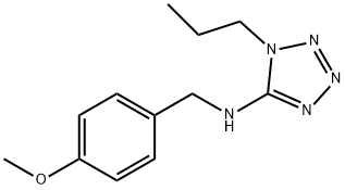 N-(4-methoxybenzyl)-N-(1-propyl-1H-tetraazol-5-yl)amine Structure