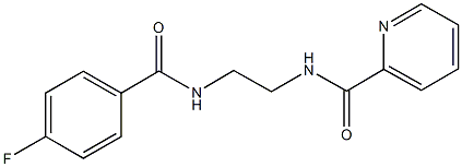 N-{2-[(4-fluorobenzoyl)amino]ethyl}-2-pyridinecarboxamide,876898-03-2,结构式