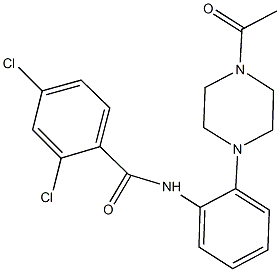 N-[2-(4-acetyl-1-piperazinyl)phenyl]-2,4-dichlorobenzamide,876898-14-5,结构式