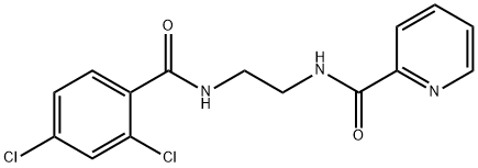N-{2-[(2,4-dichlorobenzoyl)amino]ethyl}-2-pyridinecarboxamide Struktur