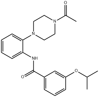 N-[2-(4-acetyl-1-piperazinyl)phenyl]-3-isopropoxybenzamide|
