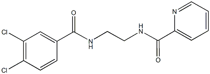 N-{2-[(3,4-dichlorobenzoyl)amino]ethyl}-2-pyridinecarboxamide Structure