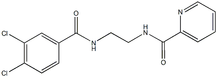 N-{2-[(3,4-dichlorobenzoyl)amino]ethyl}-2-pyridinecarboxamide,876898-63-4,结构式