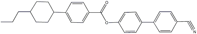 4'-cyano[1,1'-biphenyl]-4-yl 4-(4-propylcyclohexyl)benzoate Structure