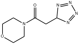 4-(2H-tetraazol-5-ylacetyl)morpholine Struktur