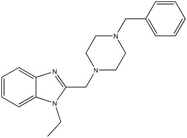 2-[(4-benzyl-1-piperazinyl)methyl]-1-ethyl-1H-benzimidazole|