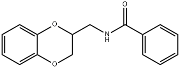 N-(2,3-dihydro-1,4-benzodioxin-2-ylmethyl)benzamide,87780-21-0,结构式