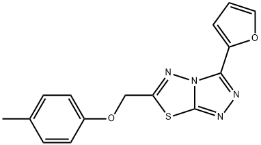 [3-(2-furyl)[1,2,4]triazolo[3,4-b][1,3,4]thiadiazol-6-yl]methyl 4-methylphenyl ether Structure