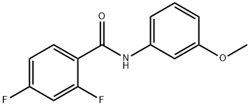 2,4-difluoro-N-(3-methoxyphenyl)benzamide Structure