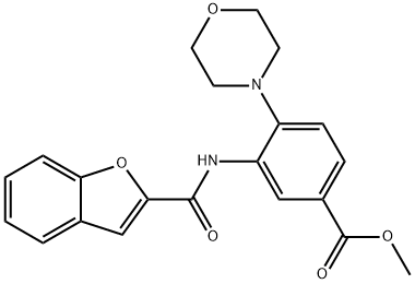 methyl 3-[(1-benzofuran-2-ylcarbonyl)amino]-4-(4-morpholinyl)benzoate|