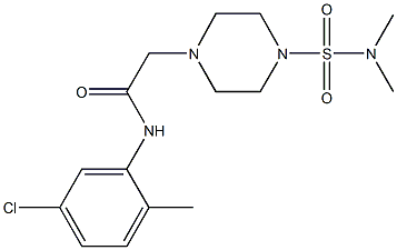 N-(5-chloro-2-methylphenyl)-2-{4-[(dimethylamino)sulfonyl]-1-piperazinyl}acetamide|