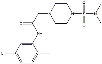 878416-72-9 N-(5-chloro-2-methylphenyl)-2-{4-[(dimethylamino)sulfonyl]-1-piperazinyl}acetamide