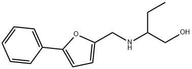 2-{[(5-phenyl-2-furyl)methyl]amino}-1-butanol Struktur