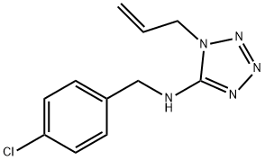 1-allyl-N-(4-chlorobenzyl)-1H-tetraazol-5-amine Struktur
