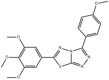 3-(4-methoxyphenyl)-6-(3,4,5-trimethoxyphenyl)[1,2,4]triazolo[3,4-b][1,3,4]thiadiazole Structure