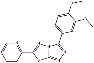 3-(3,4-dimethoxyphenyl)-6-(2-pyridinyl)[1,2,4]triazolo[3,4-b][1,3,4]thiadiazole|