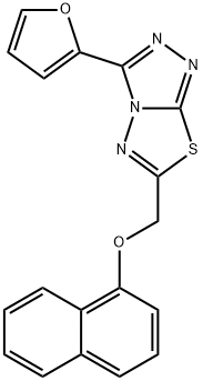 [3-(2-furyl)[1,2,4]triazolo[3,4-b][1,3,4]thiadiazol-6-yl]methyl 1-naphthyl ether|