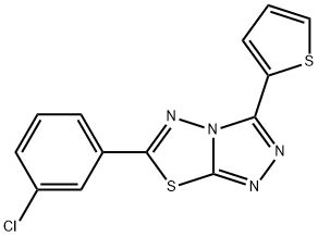 878435-15-5 6-(3-chlorophenyl)-3-(2-thienyl)[1,2,4]triazolo[3,4-b][1,3,4]thiadiazole