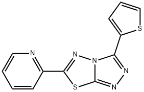 6-(2-pyridinyl)-3-(2-thienyl)[1,2,4]triazolo[3,4-b][1,3,4]thiadiazole|