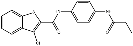 878618-27-0 3-chloro-N-[4-(propionylamino)phenyl]-1-benzothiophene-2-carboxamide