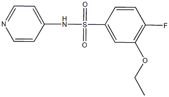 3-ethoxy-4-fluoro-N-(4-pyridinyl)benzenesulfonamide,878669-03-5,结构式