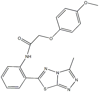2-(4-methoxyphenoxy)-N-[2-(3-methyl[1,2,4]triazolo[3,4-b][1,3,4]thiadiazol-6-yl)phenyl]acetamide Structure