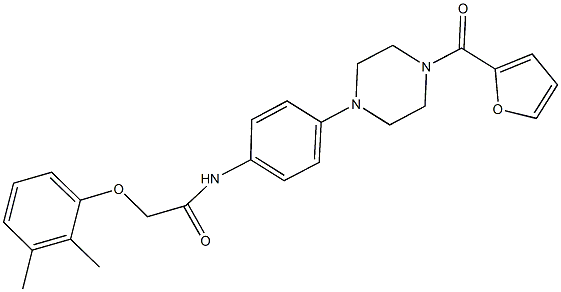 2-(2,3-dimethylphenoxy)-N-{4-[4-(2-furoyl)-1-piperazinyl]phenyl}acetamide Structure