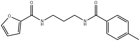 N-{3-[(4-methylbenzoyl)amino]propyl}-2-furamide Structure