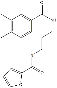 N-{3-[(3,4-dimethylbenzoyl)amino]propyl}-2-furamide Structure