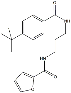 N-{3-[(4-tert-butylbenzoyl)amino]propyl}-2-furamide,878699-40-2,结构式